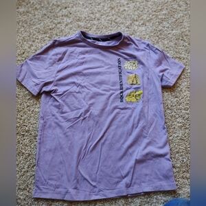 art class Boy's Rock Identification Short-sleeved T-shirt Size Large